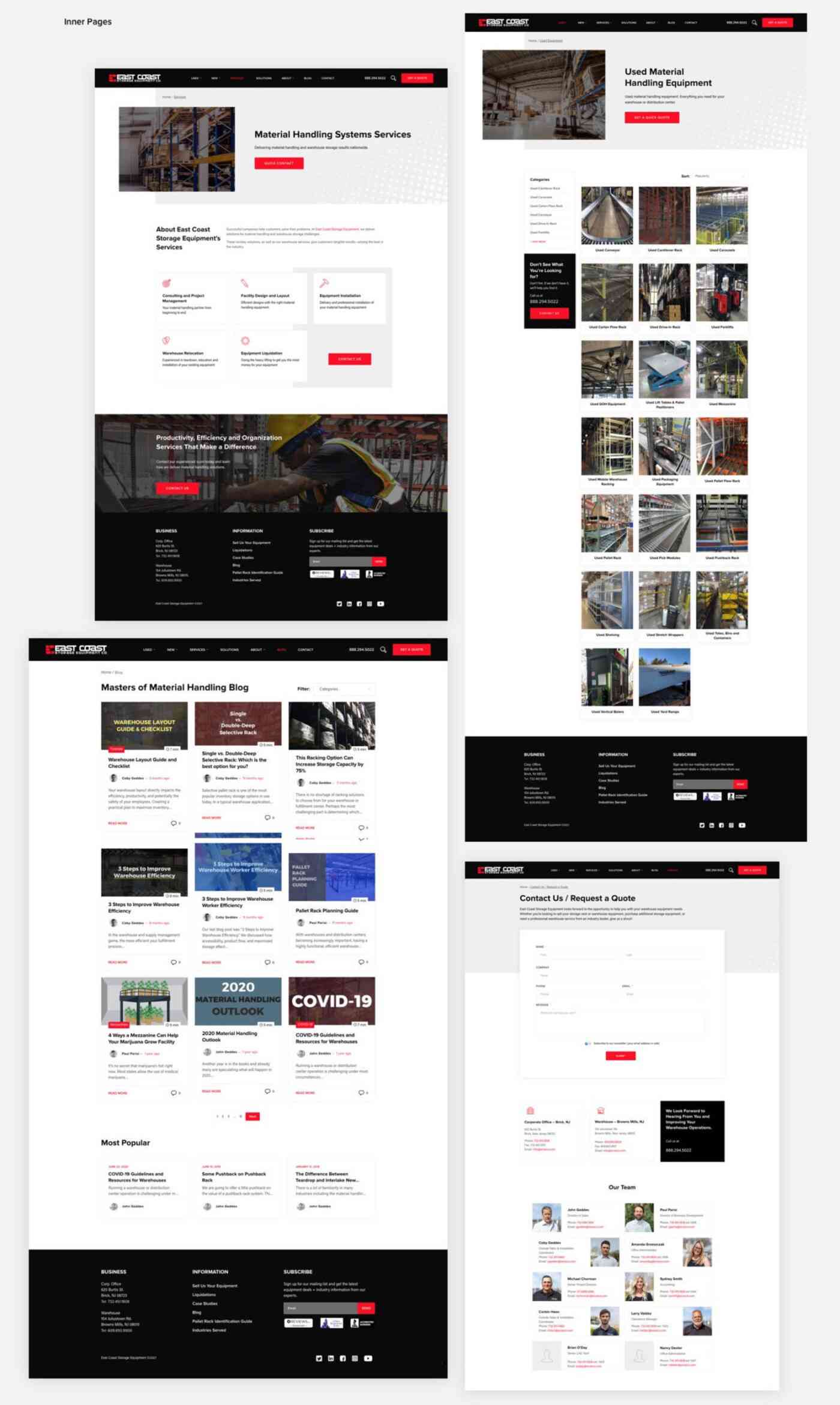 East Coast Storage Equipment pages
